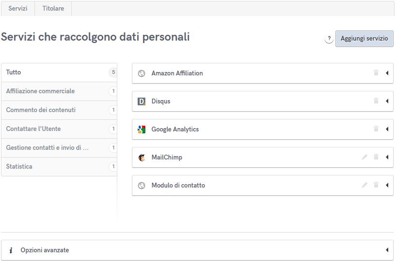 Iubenda Dashboard Pro