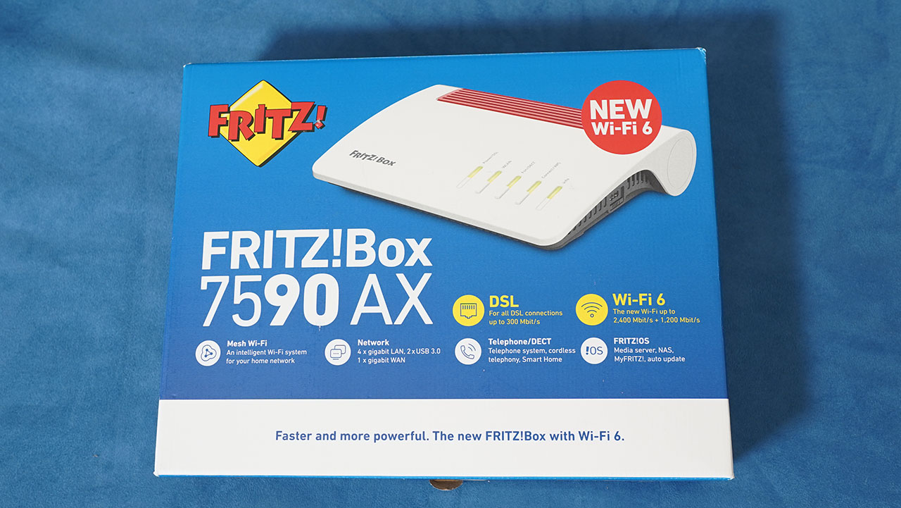 FRITZ!Box 7590 AX Confezione Frontale