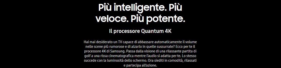 Samsung Q70B Processore Quantum 4K Info