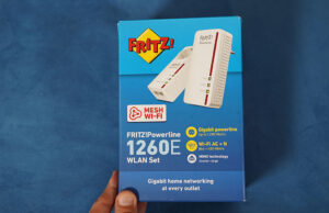 Recensione FRITZ!Powerline 1260E – Doppia Banda oltre il Gigabit FRITZ!Powerline 1260E Confezione Frontale
