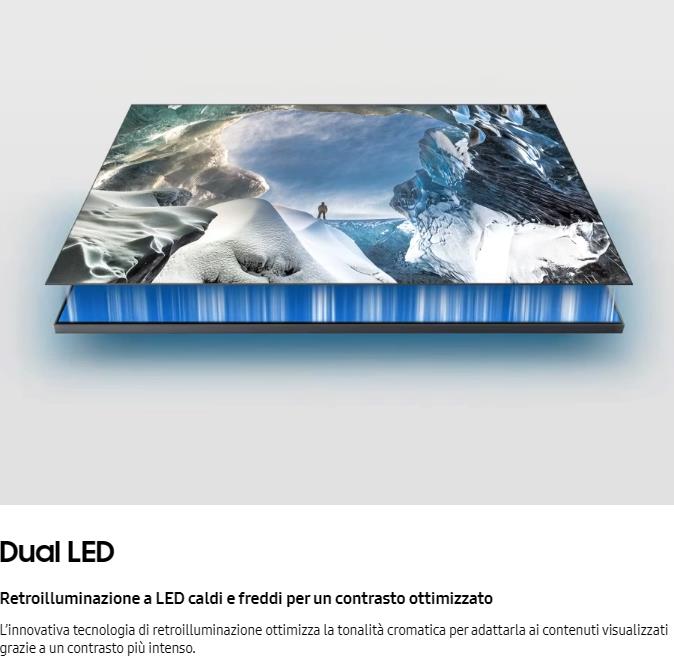 Samsung Q60C QLED Dual LED TEcnologia