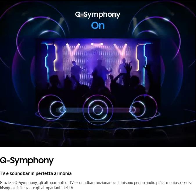 Samsung Q60C QLED Q-Symphony Audio