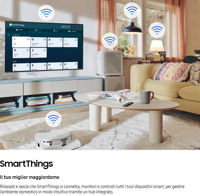 Samsung Q60C QLED Smart Things Collegamenti