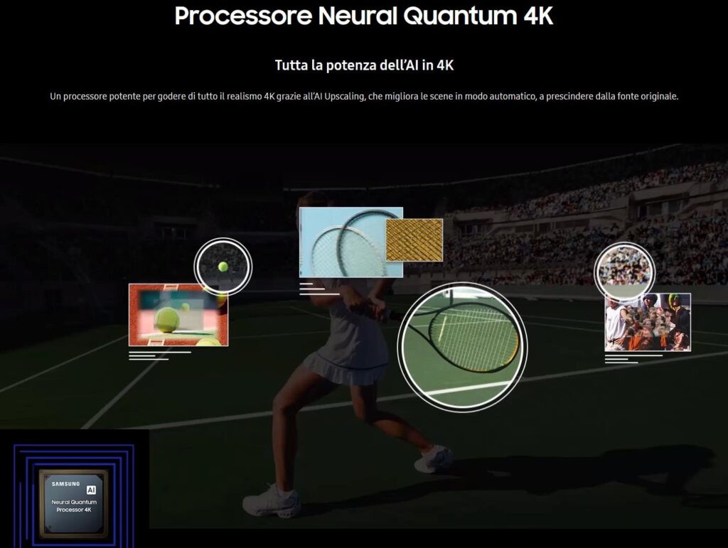 Samsung QN90C Processore Neural Quantum 4K Analisi Immagine