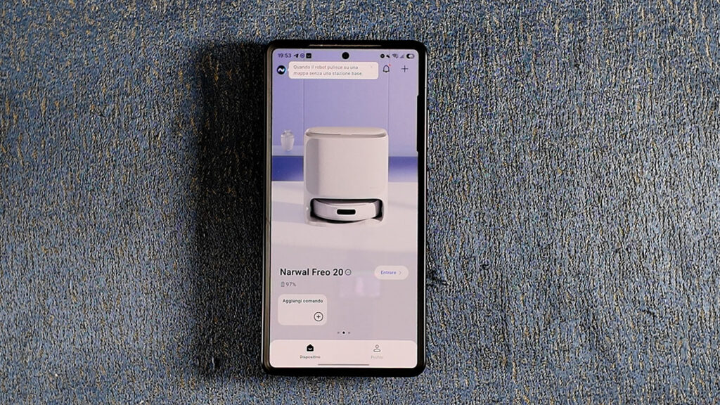 Narwal Freo 20 App Schermata Iniziale